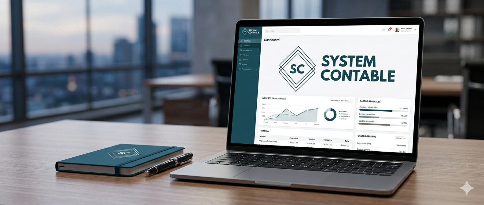 Dashboard de SystemContable - Software de gestion empresarial